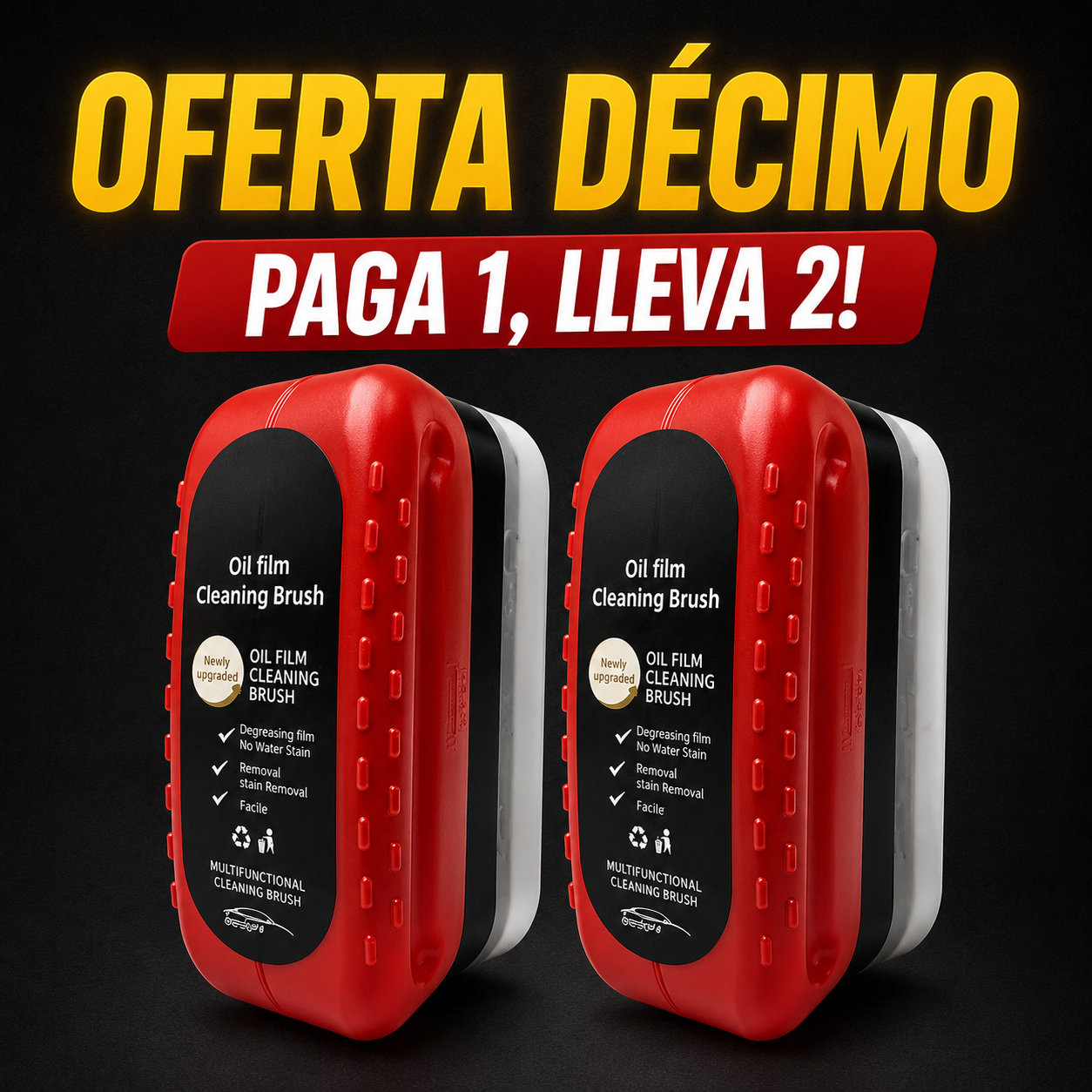 HYDROCLEAR® 2x1 (Limpiador Quita Grasa para Parabrisas)