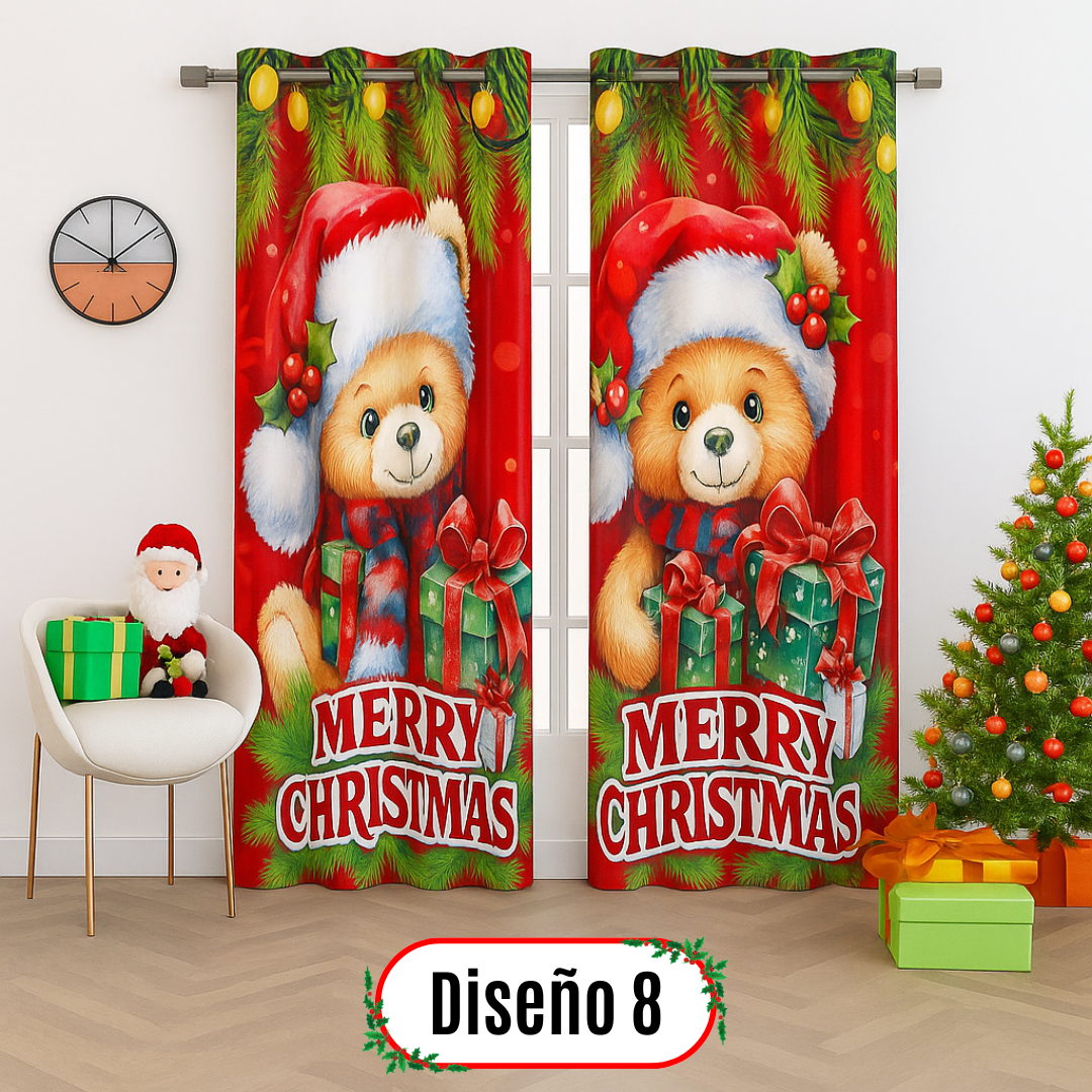 Cortinas Navideñas Premium ✨ - Llena tu hogar de magia🎄
