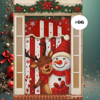 🎄Forros Navideños Úsalos Para Puertas y Mesas🎅