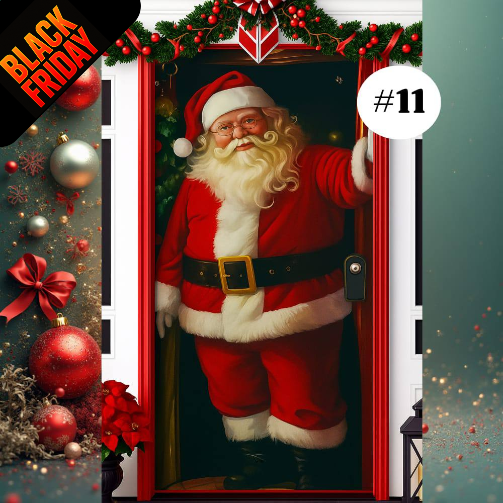 🎄Forros Navideños Úsalos Para Puertas y Mesas🎅