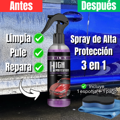 Spray de Alta Protección 3 en 1  🚗✨