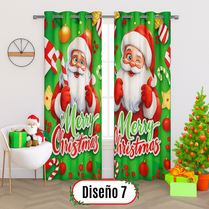 Cortinas Navideñas Premium ✨ -  Llena tu hogar de magia🎄
