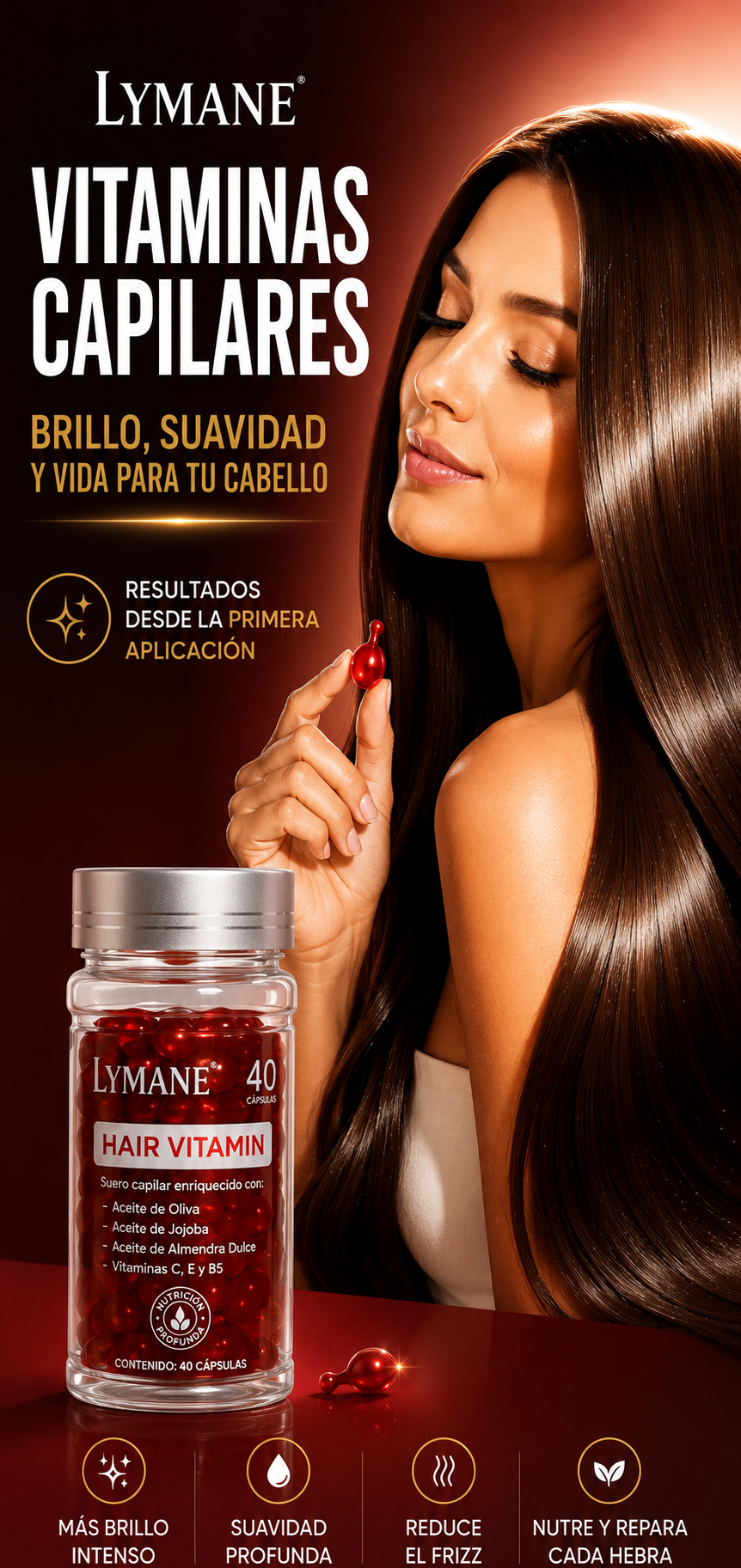 Lymane™ Hair Vitamins - Cabello Más Brillante y Sedoso