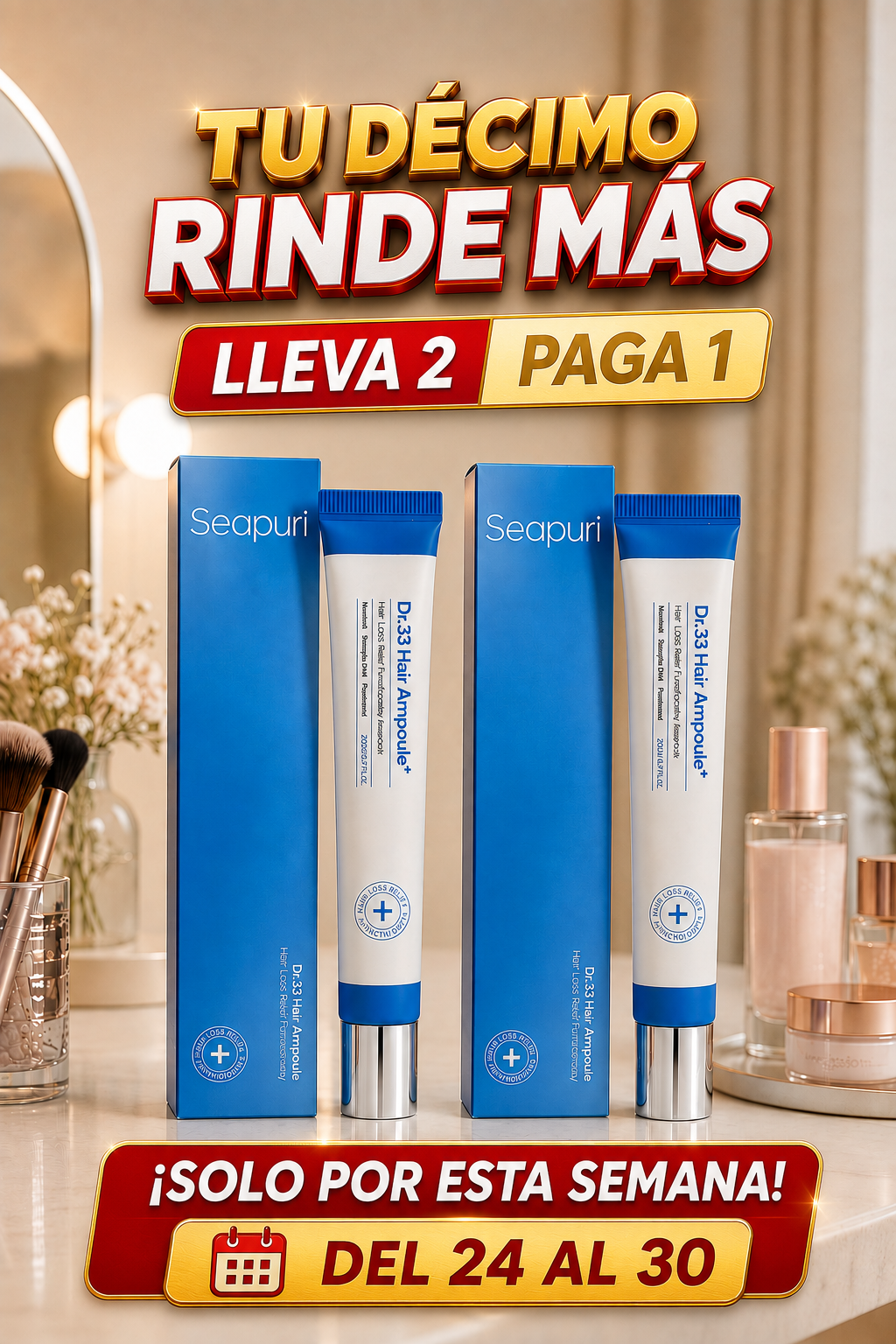 2x1 - SeaPuri Dr33® para un Cabello Más Fuerte y Saludable
