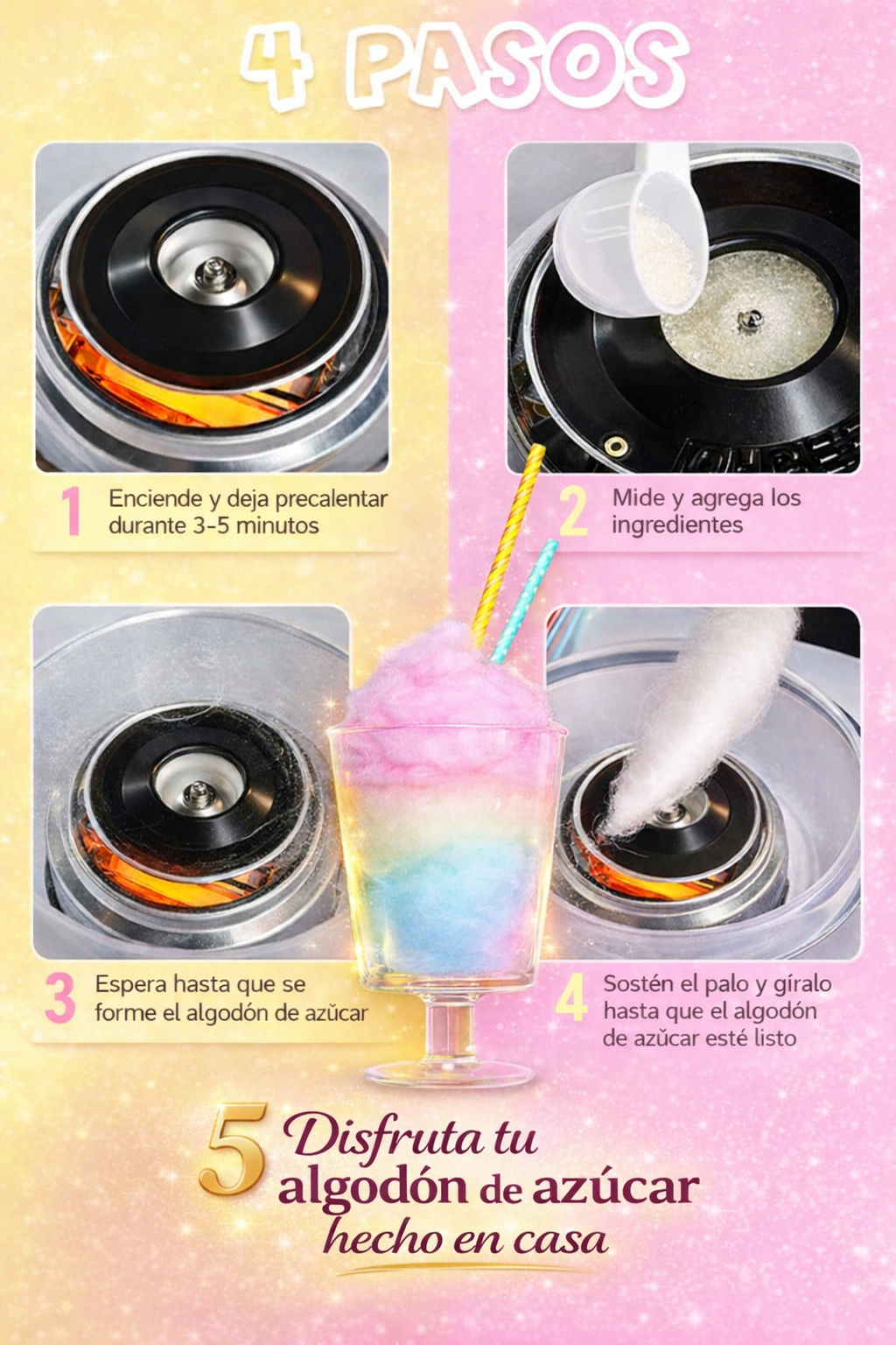 Cotton Candy Maker™ – Máquina de Algodón de Azúcar